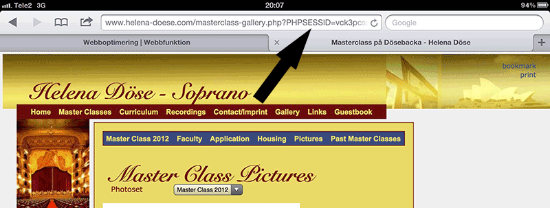 Bild 95: Tillfälliga saker som “phpsession” har inget i en adress att göra.